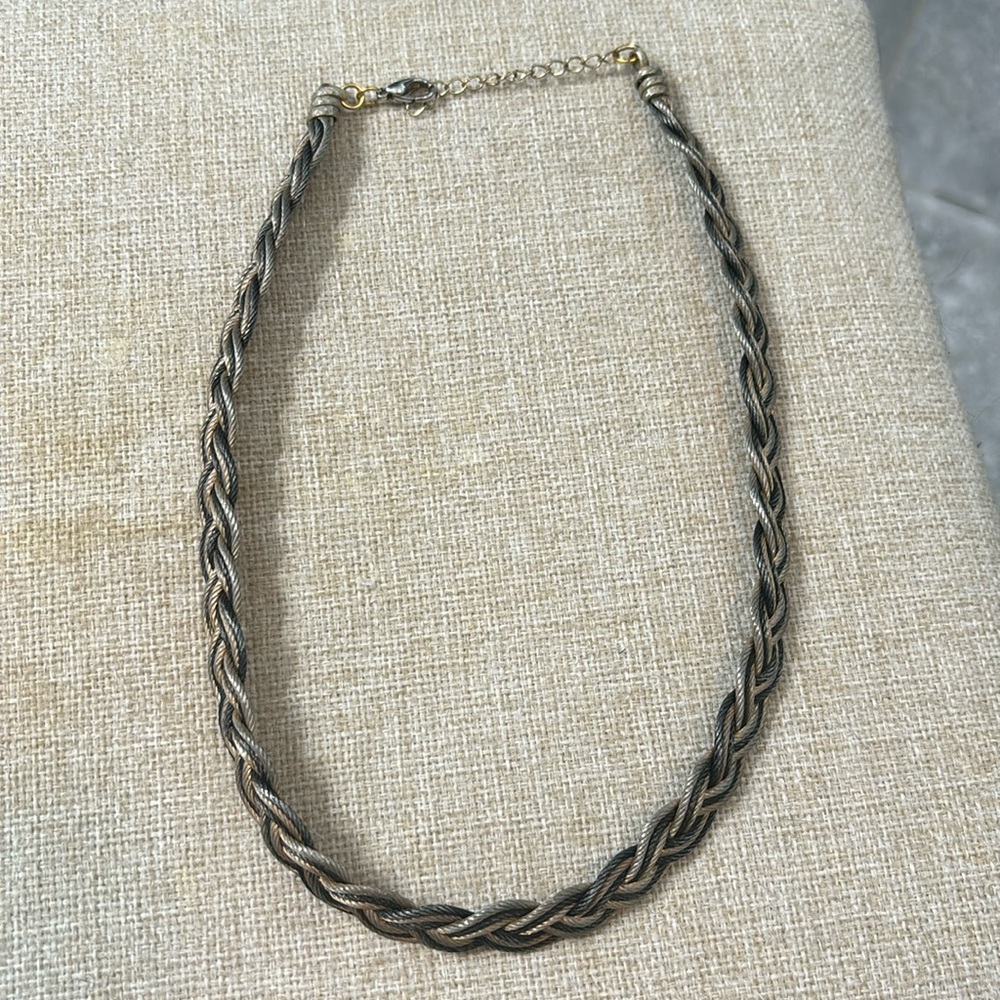 Tri Strand Copper Wire Handmade Adjustable Necklace